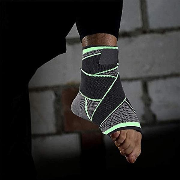 Ankle Brace Adjustable Breathable Ankle Support With Elastic Fabric Compression Ankle Wrap For Sports Protect Orange