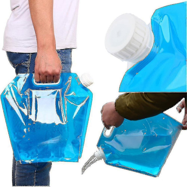 5l Folding Drinking Water Bucket Camping Hiking Water Container Storage Bag A