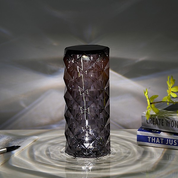 Acrylic  Table Lamp Led Atmosphere Lamp Gray Three-Color Touch