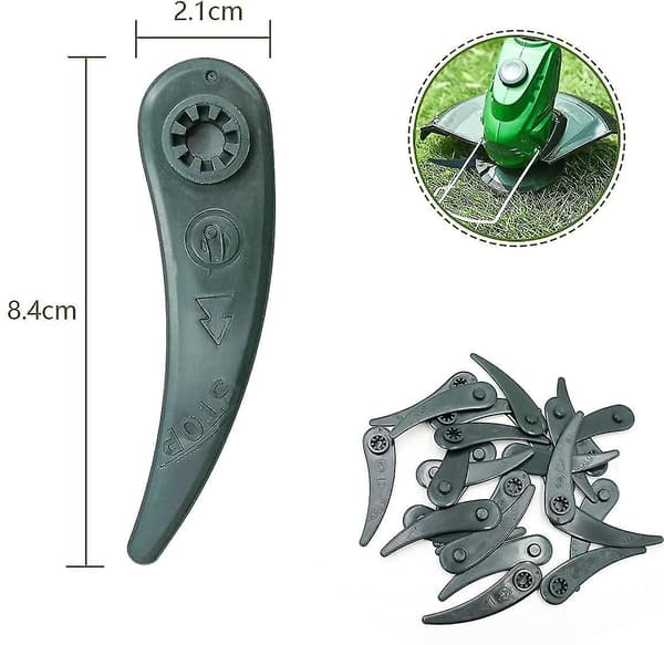 Lawn Mower Knife, Plastic Replacement Knife, Lawn Mower Blade Replacement, Replacement Knife Plastic Plastic Knife Blades For Bosch Durablade Trimmer