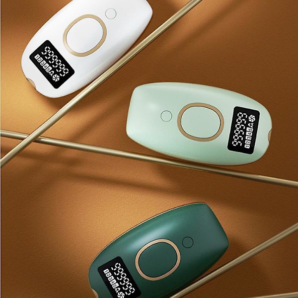 Ledningsdrevet Professionel IPL Epilator til Kvinder LCD Permanent Pulserende Lysenhed Laser Epilator Ansigts Krop Kvinde Smertefri Hårfjerning Light Green
