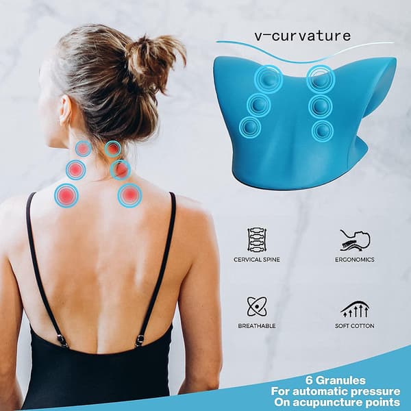Neck And Shoulder Relaxer, Portable Neck Stretcher Posture Corrector