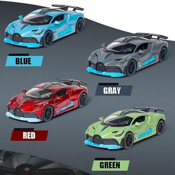 1:32 Legetøjsbil Bugatti Divo Metal Legetøjslegeringsbil Støbte & Legetøjskøretøjer Blue