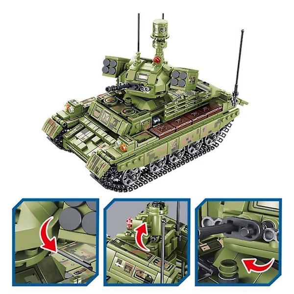 Military Panzer Tank Model Building Blocks