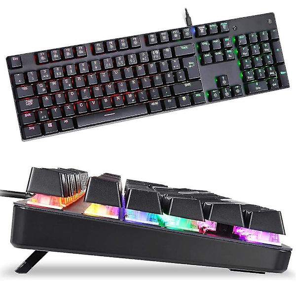 Rgb Led Backlit Wired Mechanical Gaming Keyboard,104 Gaming Keyboard