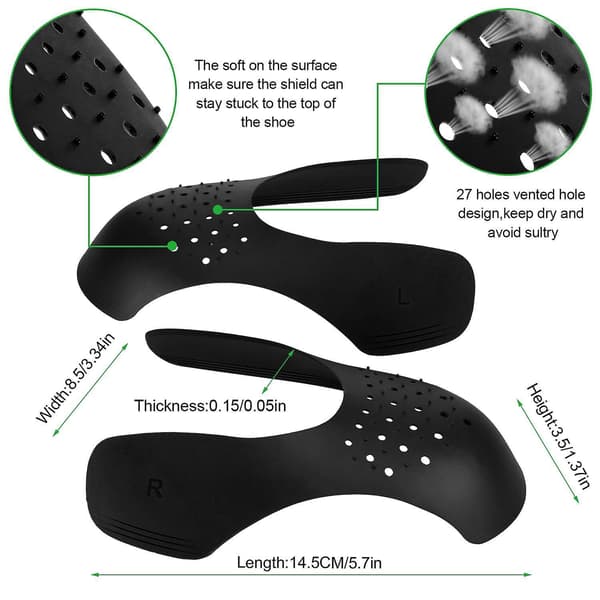 Shoe Crease Protectors, Universal Anti Crease Shields Small