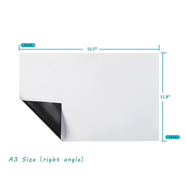 A3 A4 Magnetisk Whiteboard Påmindelse Køleskab Familie Beskedtavle Kontor Memo A3