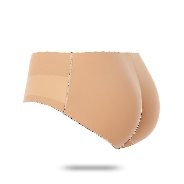 Women Padded Push Up Panties Butt Lifter Shaper Fake Ass Low waist 138beige L