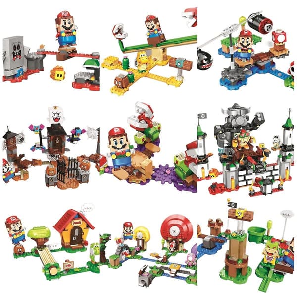Super Mario Klodser, Nye Eventyr, Modelklodser, Børnelegetøj-g