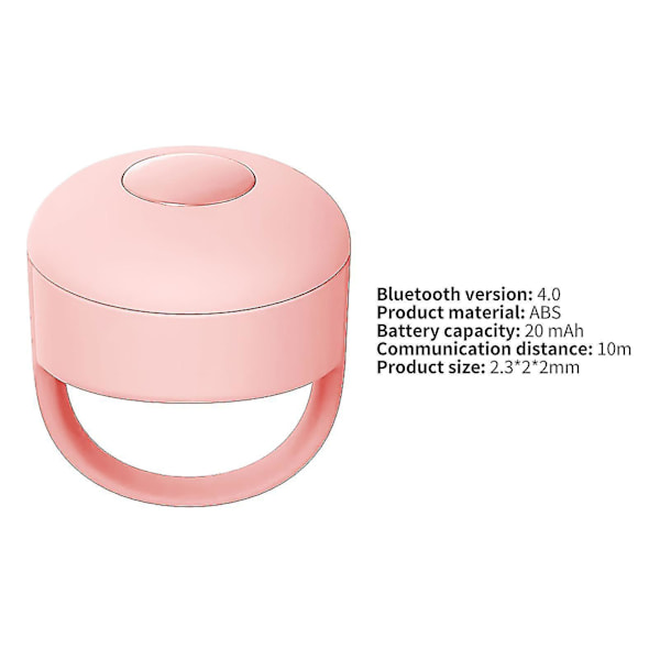 Remote Shutter Multifunctional Sensitive Driver-free Bluetooth4.0 Phone Mini Remote Controller For Turning Pages Yellow