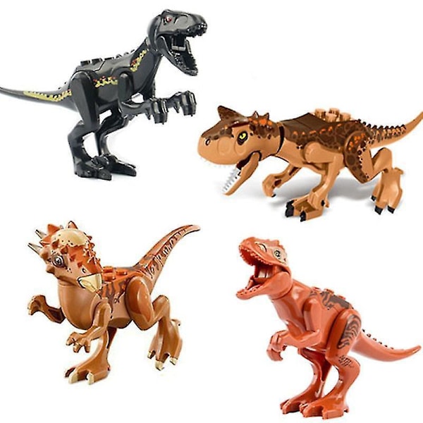 Dinosaur Building Blocks Tyrannosaurus Rex Pterosaur Stegosaurus Brachiosaurus Velociraptor Bullosaurus Children's Puzzle Toys 20pcs