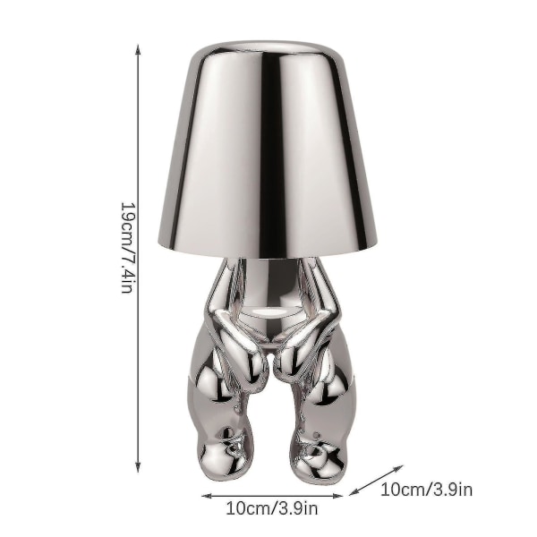 Thinker - Lamp Collection Creative Little Golden Man Living Room Table Light Home Decoration Gift Mr-WHEN