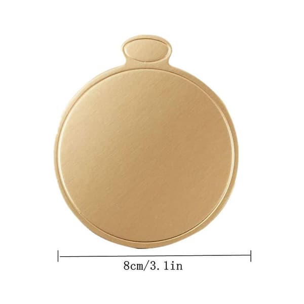 Mini Kagebunde af Pap 100 stk. Gyldne Mousse Kageplader Kagepapir Dessertbræt Rectangle