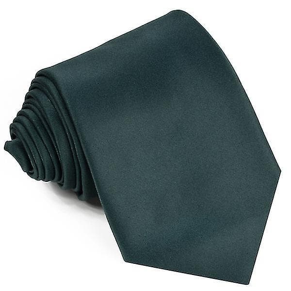 Slips for menn i sateng - Ensfarget slips for menn, formell, bryllup, fester