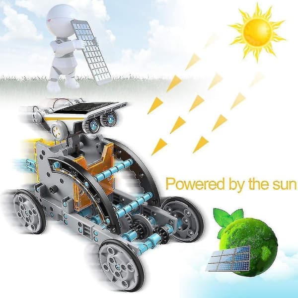 Venalisa Stem 12-i-1 Uddannelsesmæssigt Solcelle Robot Legetøj - 190 Dele
