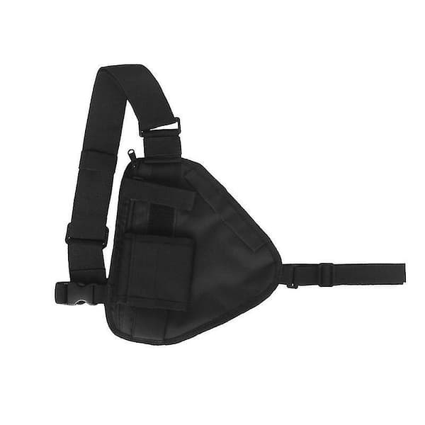 Talkie Brysttaske, walkie talkie bærbar vest brysttaske pose sort Wit