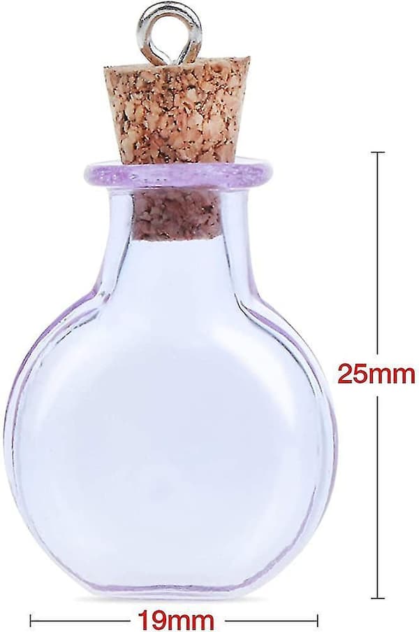 20 stk. Mini Glasflasker, Mini Tomme Glas Korkflasker Til Fødselsdagsgave