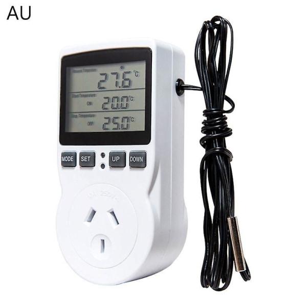 Thermostat Digital Temperature Controller Socket Outlet W/ Timer Switch Sensor Probe Heating Cooling 16a AU