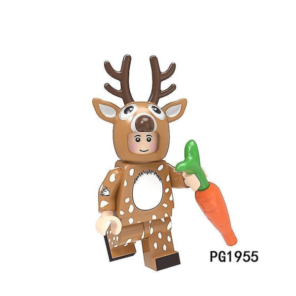 8 Deler Dyre Tegneserie Serie Katter, Kenguruer Og Kaniner Montering Byggeklosser Minifigurer