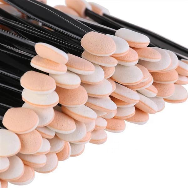Eyeshadow Applicators, 100pcs Eyeshadow Applicator Double Sided Eye Makeup Applicators Short Sponge Eyeshadow Applicator
