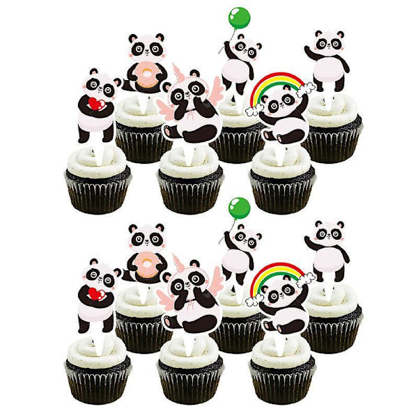 35 stk. Panda-tema Bursdagsfest Dekorationssett