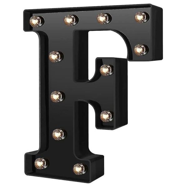 Nydesignede LED Bogstav Lys 26 Alfabet Sorte Dekorative Marquee Lamper Til Bryllupsfest F