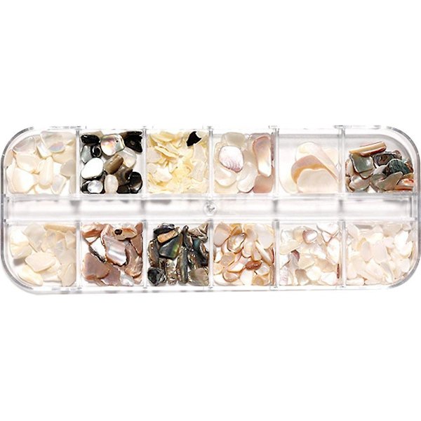 Värikkäät simpukankuori-kynsitarrat, luonnolliset abalone-sormenkynsitarrakuvat, 3D-hohtavat glitter-merenneitopaljetit, manikyyrisalonkiin ja kotikäyttöön shape2