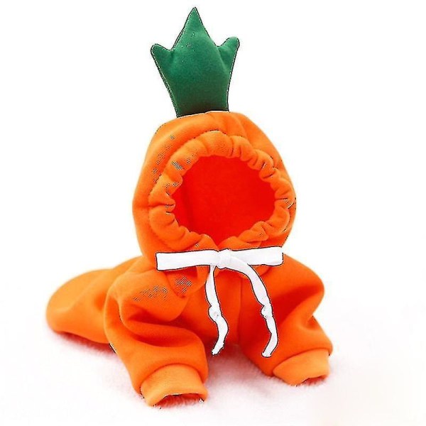 Warm Dog Winter Clothes Cute Fruit Dog Coat Hoodies Fleece Pet Dogs Costume Jacket For French Bulldog Chihuahua 04 Red Heart XS