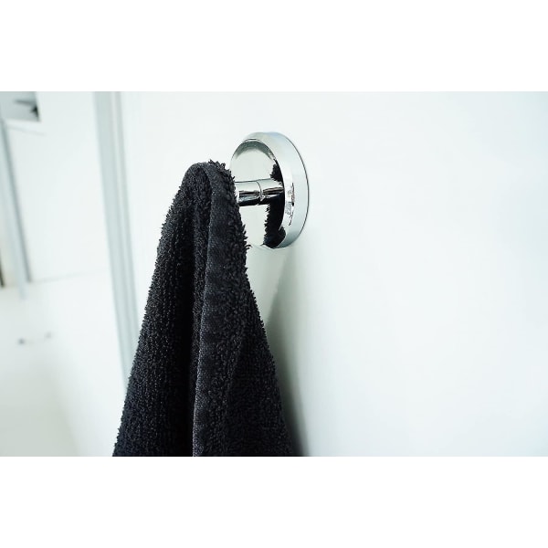 Suction Cup Hook Towel Holder Fixing, Pvc Chrome (4 Pieces)
