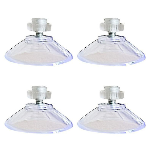 4pcs With M4 Thread 40mm Suction Cups, With Knurled Nut Clear For Kitchen