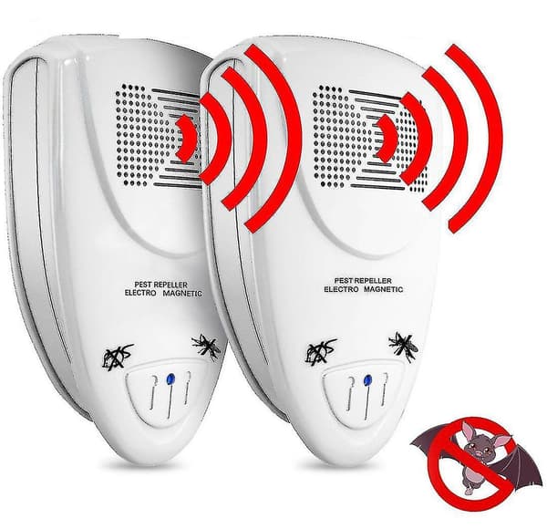 Ultralyd Bat Repellent Pakke med 2 - Bli kvitt flaggermus på 72 timer EU PLUG
