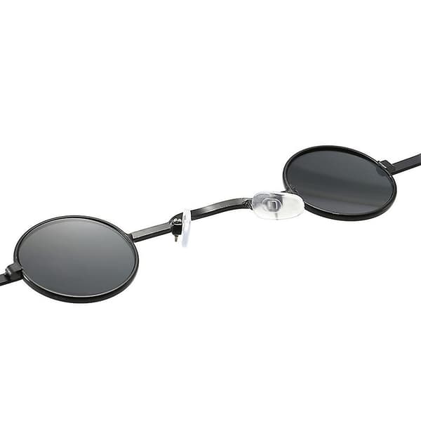 Retro Mini Pyöreät Pienikehyksiset Aurinkolasit Black Gray
