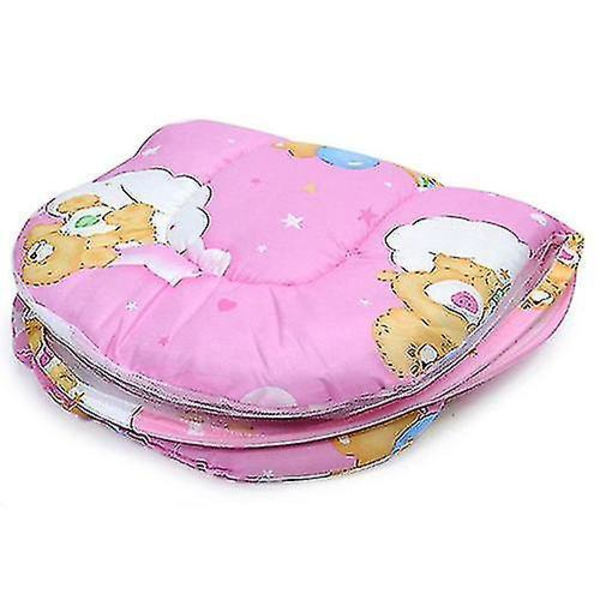Foldable Portable Infant Baby Travel Mosquito Net Crib Bed Tent With Pillow Blue
