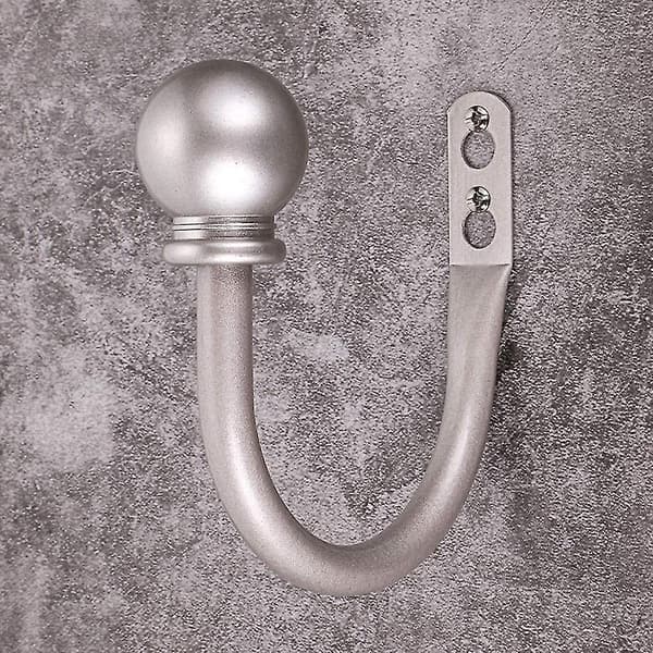 Round Finials Curtain Holdbacks, Decorative Curtain Hooks Wall Mounted