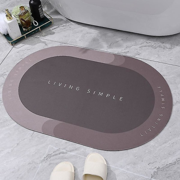 Erittäin Imukykyinen Kylpymatto Nopeasti Kuivuva Kylpyhuoneen Matto Liukumaton Eteisen Ovimatto Nappa-nahkainen Lattiamatto WC 01 Red 40x60cm