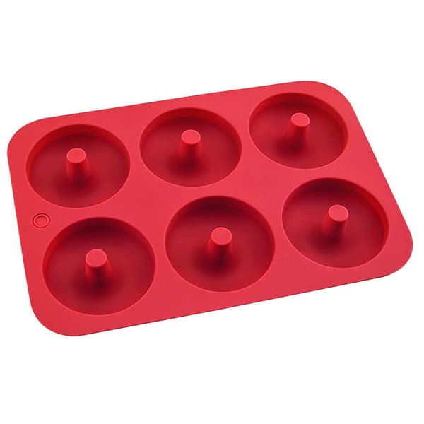 Fondantform Donuts Form Multi-brug Silikone Chokolade Cupcake Bageform Til Køkken Green