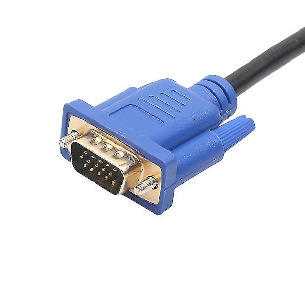 To kabeladapter 6ft 1080p forgyldt han til han videoadapter konverteringskabel til videoadapter konverteringskabel kompatibel til computer bærbar projektor