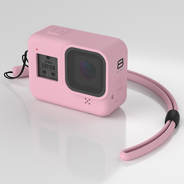 Silikone Fuld Dækning Action Kamera Beskyttelsesetui Sæt Til Gopro Hero 8 Sort Black