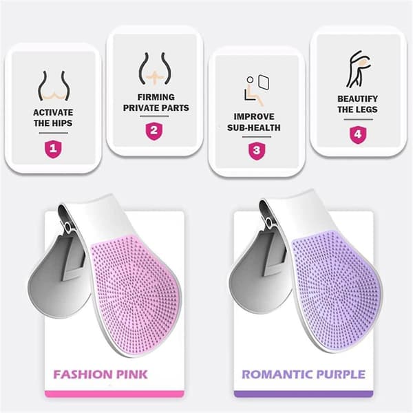 Exerciser Bladder Control Device Pelvic Floor Trainer Thigh Master Muscle Toner Exercise Correcting Buttockspink-purple