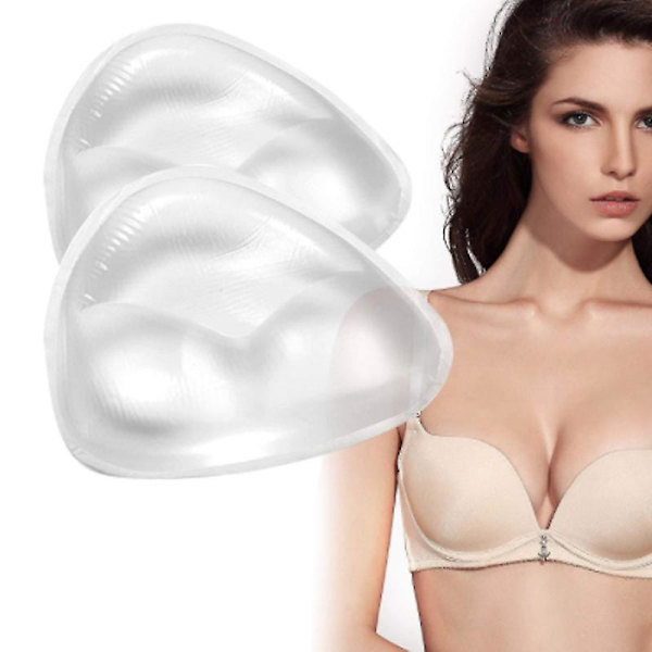 Bikini Silikone Brystpuder Usynlige BH-puder Push Up Undertøjspuder Gennemsigtige Silikonepuder skin