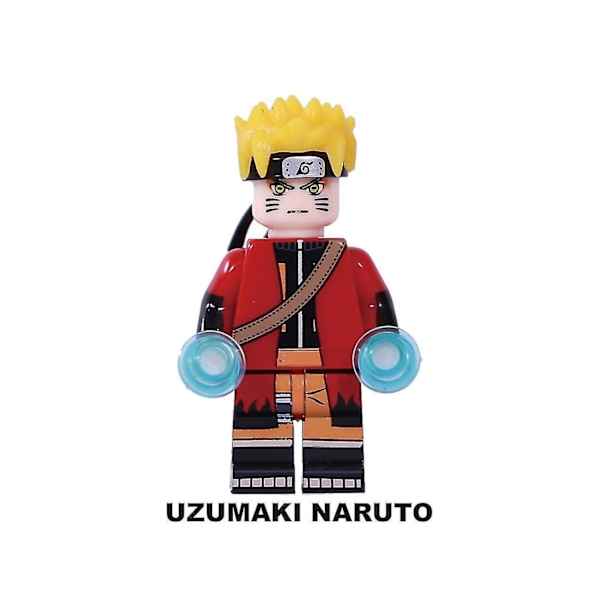 Naruto Uzumaki Assembled Minifigure Children's Building Block Toys 8pcs