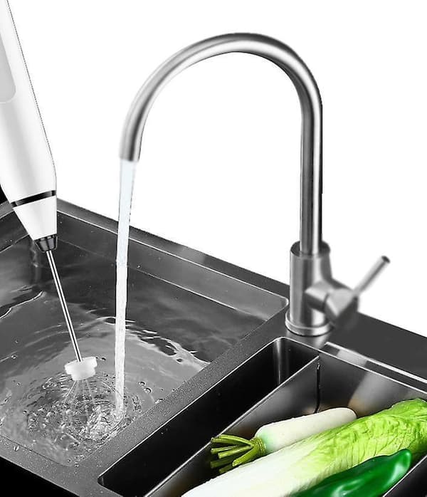 Usb Milk Frother Handheld Foam Maker, Whisk Drink Mixer For Coffee white