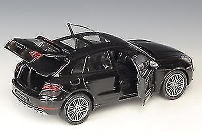 Xdkj 1:24 Porsche Macan Legeringsbil Model Simulation Bil Dekoration Samling Gave Legetøj Støbt (sort)