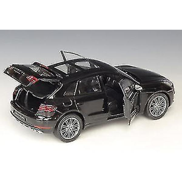 Xdkj 1:24 Porsche Macan Legeringsbil Modell Simuleringsbil Dekor Samling Gave Leke Die(svart)