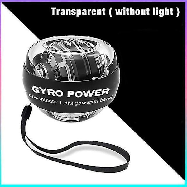 Håndledsbold Selvstartende Gyroskop Powerball Gyro Power Håndbold Musc Transparent no light