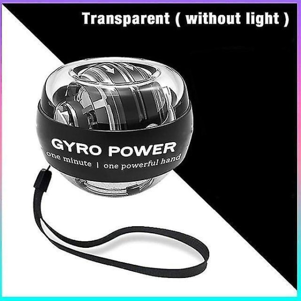 Wrist Ball Self-starting Gyroscope Powerball Gyro Power Hand Ball Musc Transparent no light