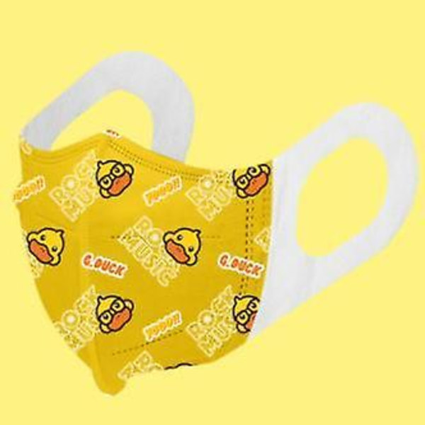 Kid's Little Yellow Duck Disposable 3d 3-layer Protection Mask B