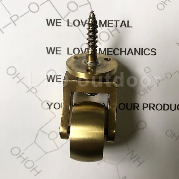 1/4 stk. Universal Møbelhjul Antikke Hjul Vintage Messing 1pcs