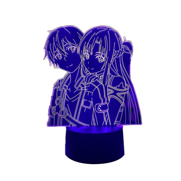 Anime Art Online Kirito Figur 3D Lampe