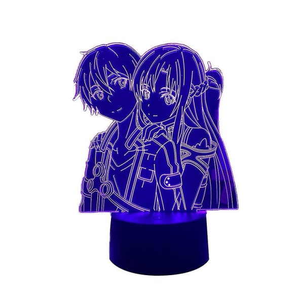 Anime  Art Online Kirito Figure  3d Lamp